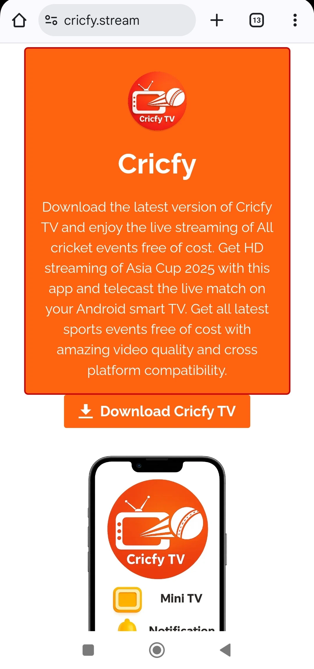 Download Cricfy